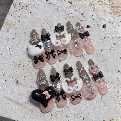 Verspielt dekoratives Nagelkunstset
