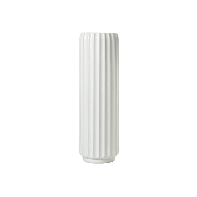 Elegante Fluted Dekorative Bodenvase Brehn