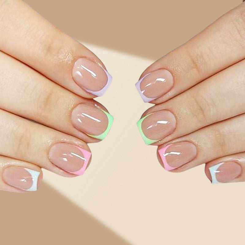 Kunstnagel-Set mit flexiblen French-Spitzen Brehn