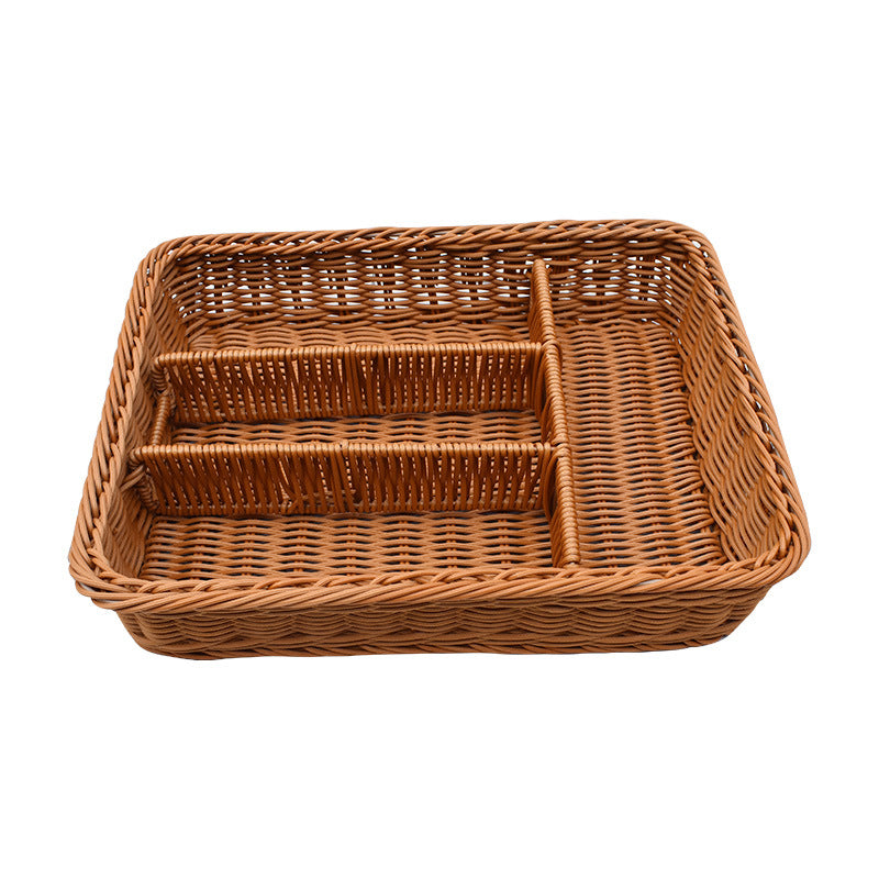 Multi-Abteil Geflochtener Organizer Tray Brehn
