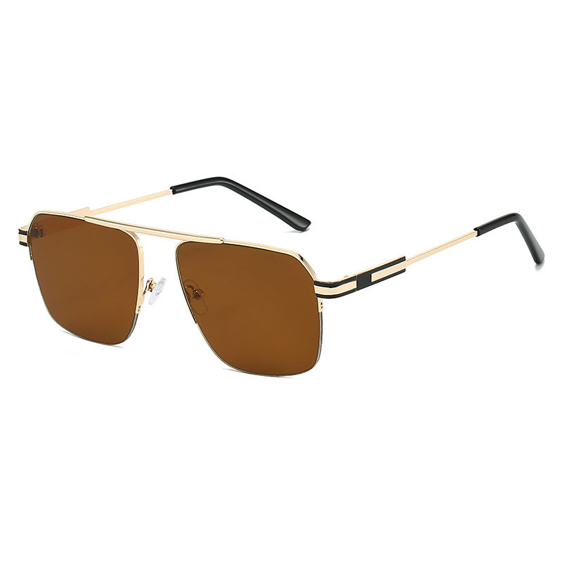 Herren Geometrische Schild Sonnenbrille Brehn