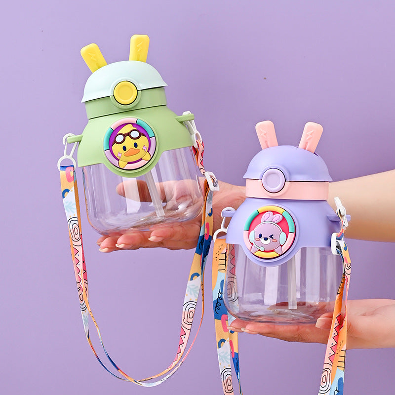 Damen Kinder-Trinkflasche mit lustigem Kaninchen-Design Brehn