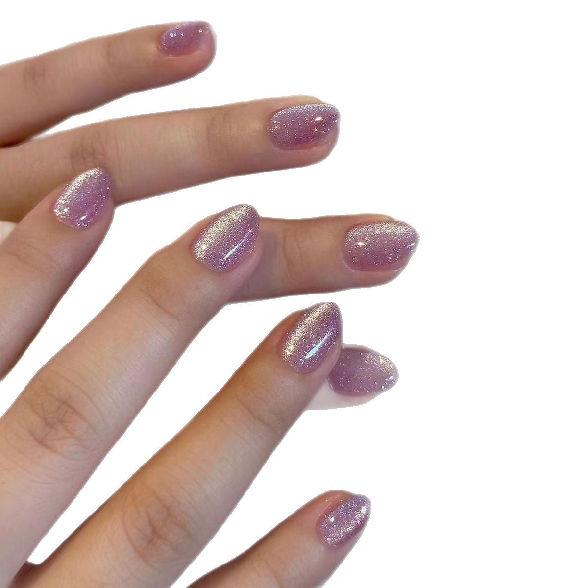 Funkelnd Glänzendes Press-On Nagelset Brehn