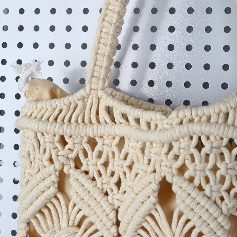 Handgefertigte Makramee Tasche mit Quasten Brehn