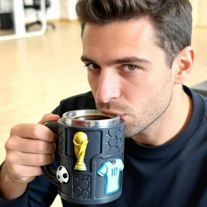 Fußball Motiv Kaffeebecher Brehn