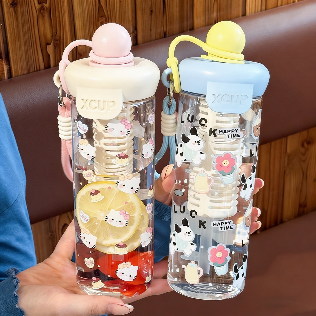 Damen Trinkflasche mit süßen Tiermotiven Brehn