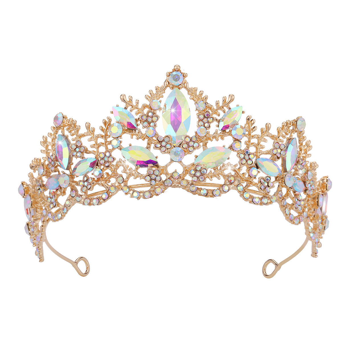 Damen Glamouröse Tiara mit funkelnden Kristallverzierungen Brehn