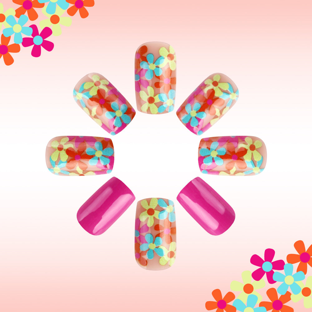 Spaß Floral Press-On Nagelkunst Brehn