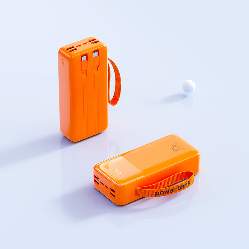 Tragbare Powerbank mit Integriertem Kabelmanagement und Schnellladefunktion Brehn