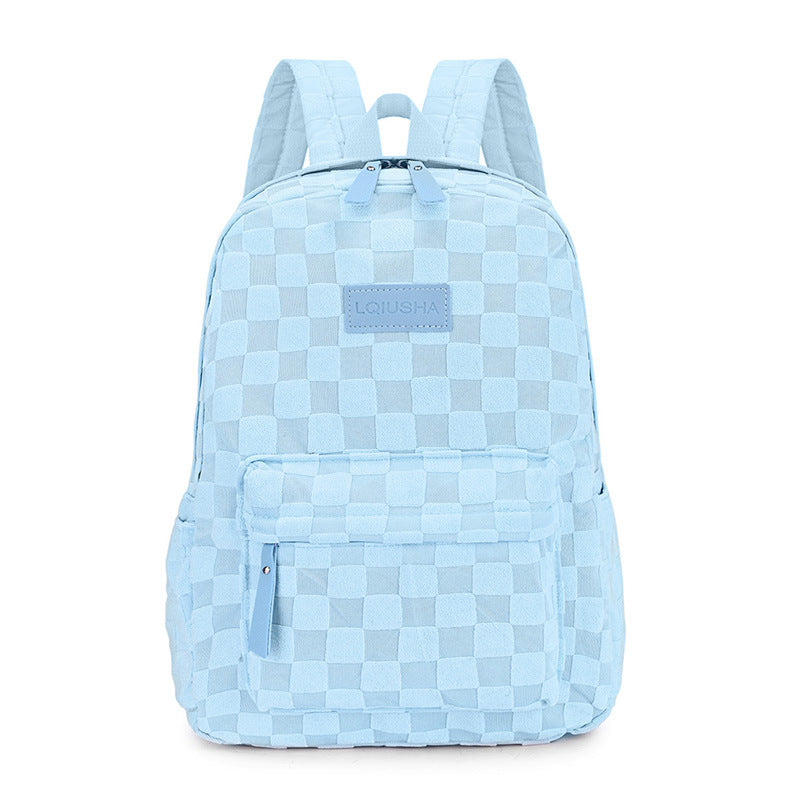 Stylischer Karomuster-Rucksack