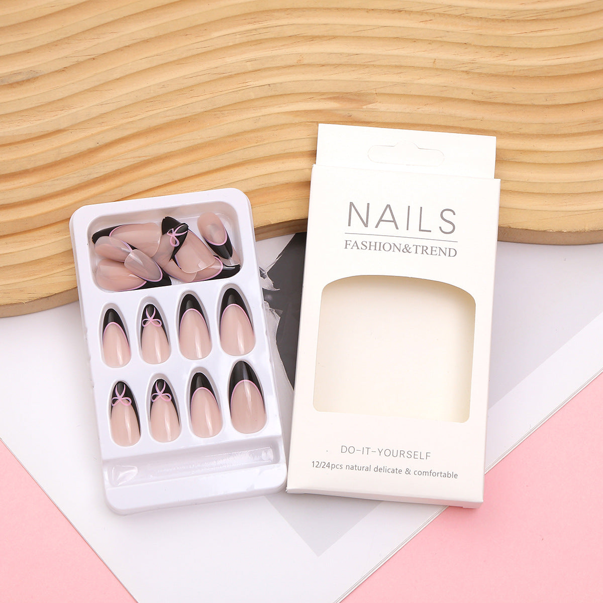 Luxus Nagelkunst Press-On Set Brehn