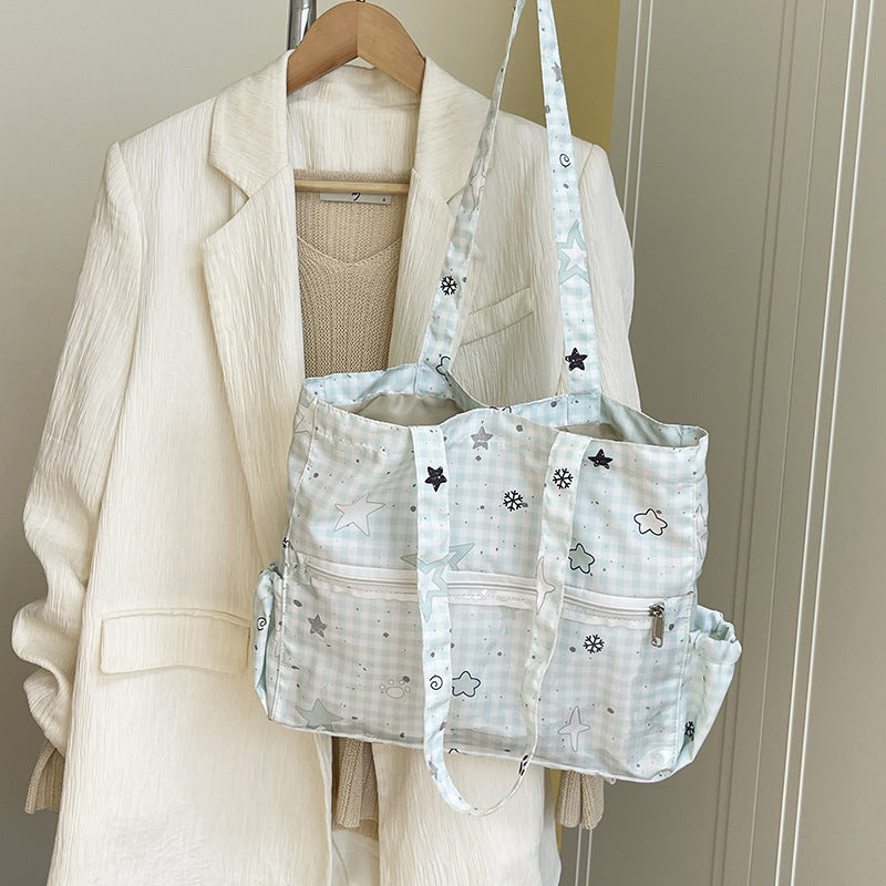 Illustrierte Canvas-Shopper-Tasche Brehn