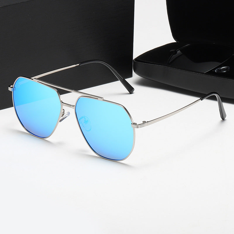 Damen stilvolle Sonnenbrille mit innovativem Metallrahmen Brehn