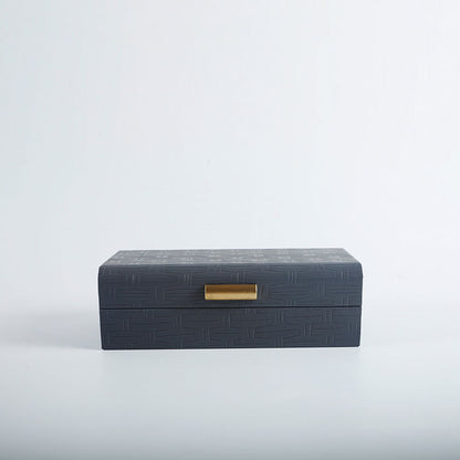 Dekorative Aufbewahrungsboxen mit elegantem Webdetail