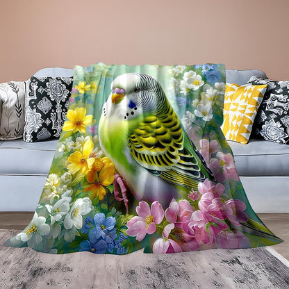 Künstlerische Vogel Design Wurfdecke