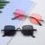 Damen Modische quadratische Sonnenbrille mit innovativem Rahmen Brehn