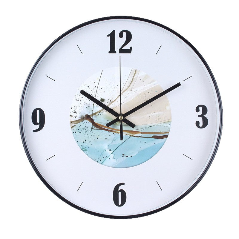 Wanduhr mit Elegantem Blattmuster Brehn