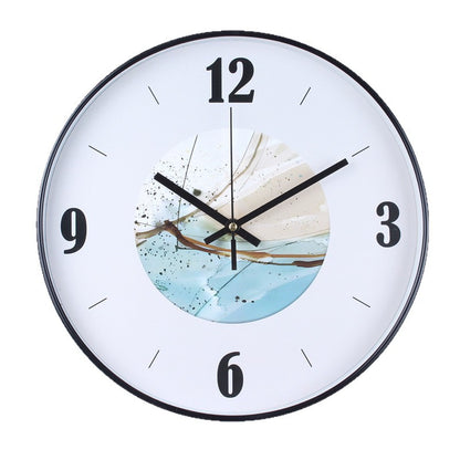 Wanduhr mit Elegantem Blattmuster Brehn