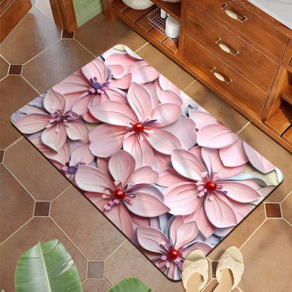 Dekorative 3D Blumenbadmatte