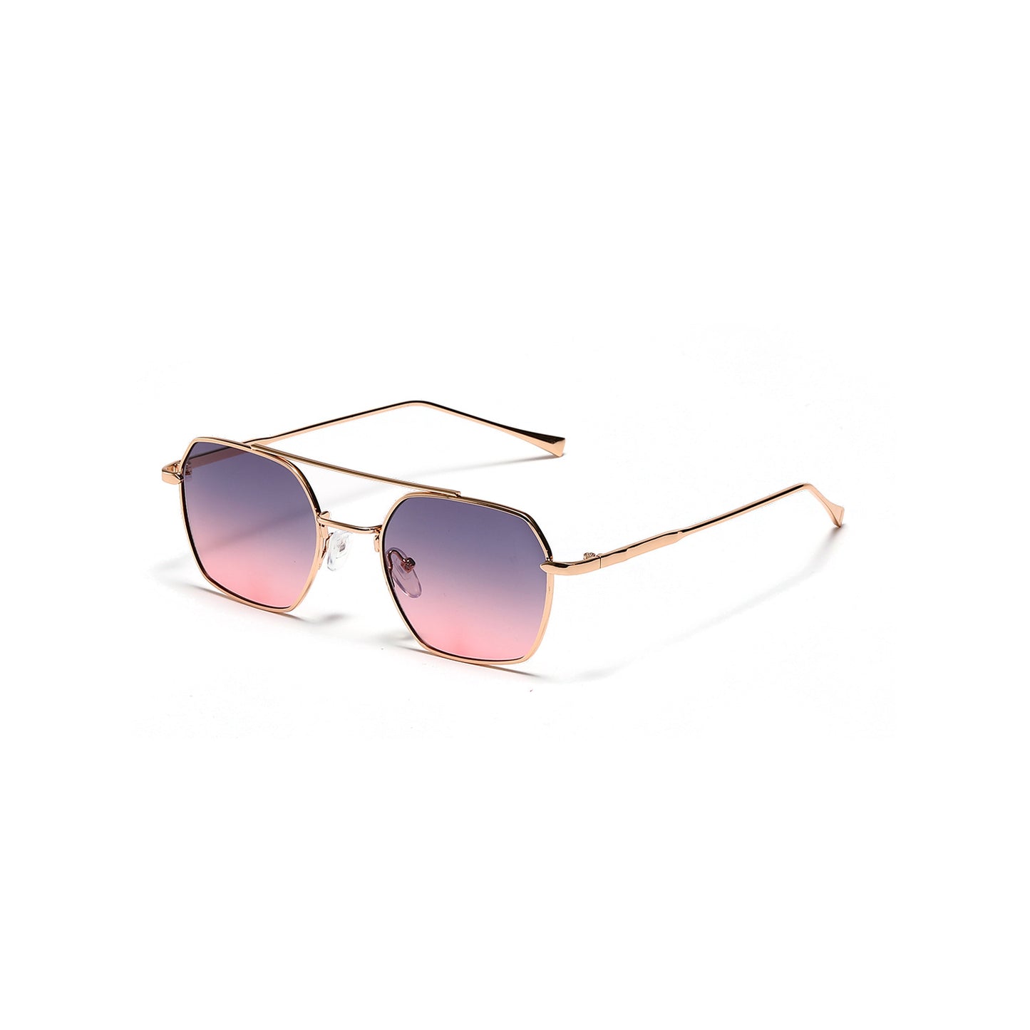 Damen filigrane Sonnenbrille mit elegantem polygonalen Rahmen Brehn