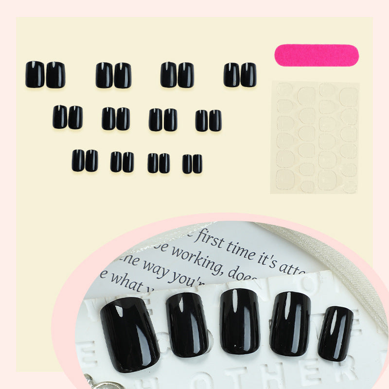 Elegante glänzende Press-On Nagelset Brehn