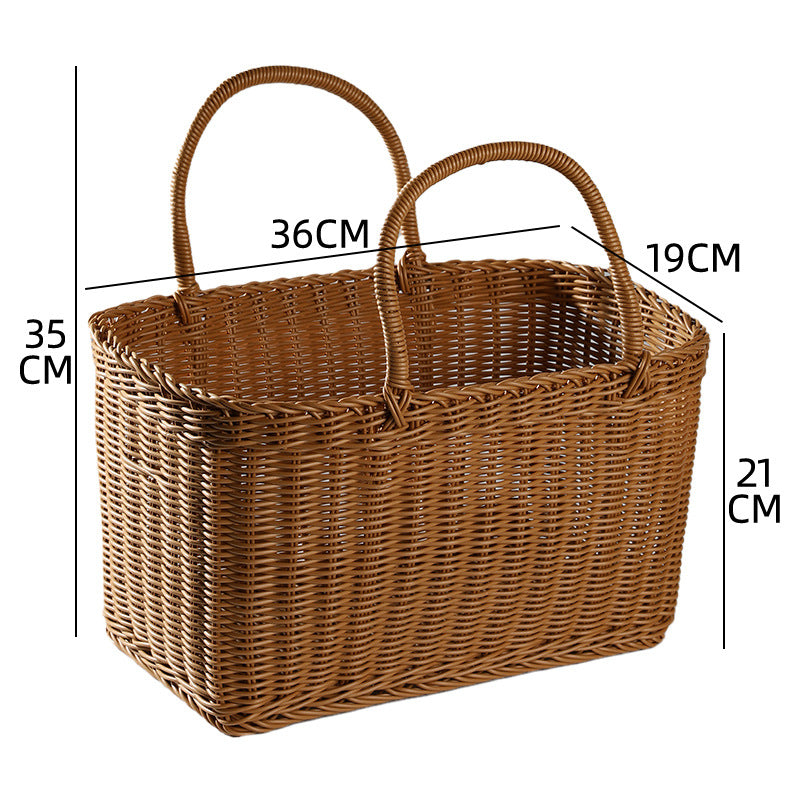 Unisex Großer Aufbewahrungskorb aus geflochtenem Material Brehn