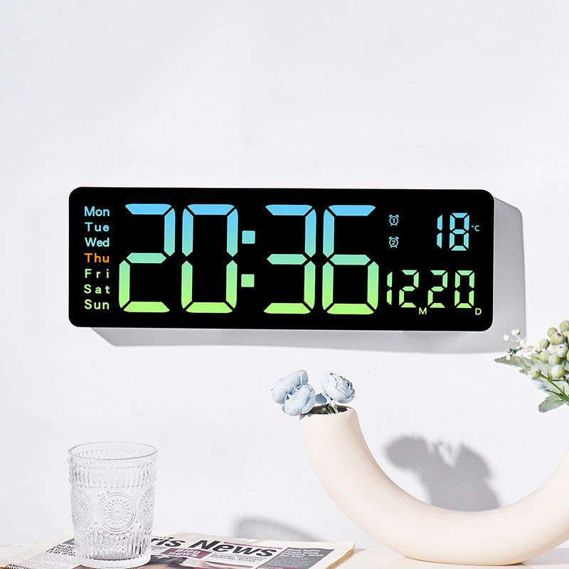 Funkwecker mit großem LED-Display und Temperaturanzeige Brehn
