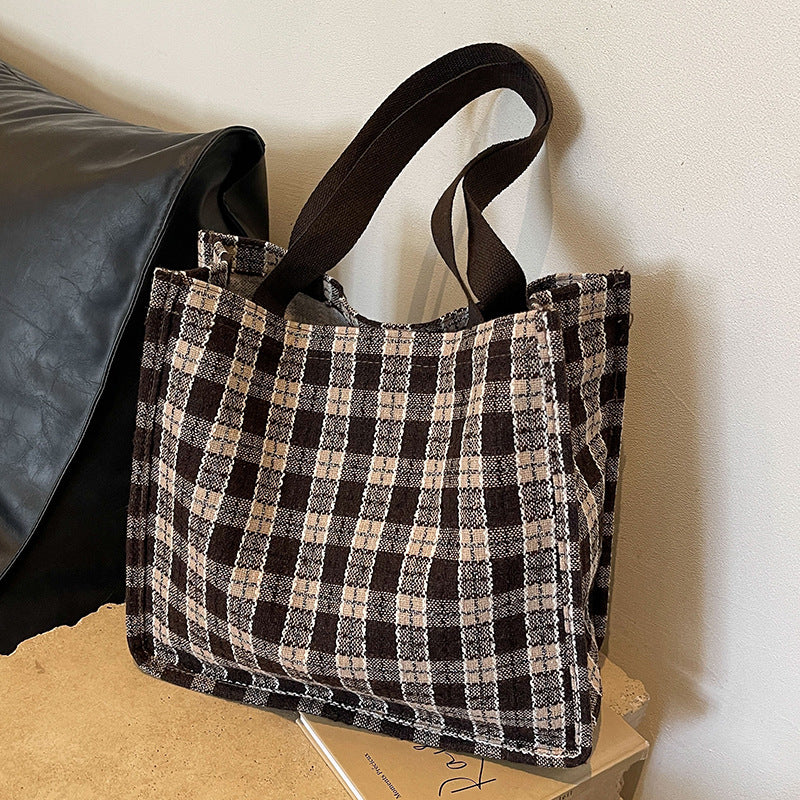 Modischer Karoschultertasche