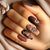 Kunstnagel Set mit elegantem floralen Motiven Brehn