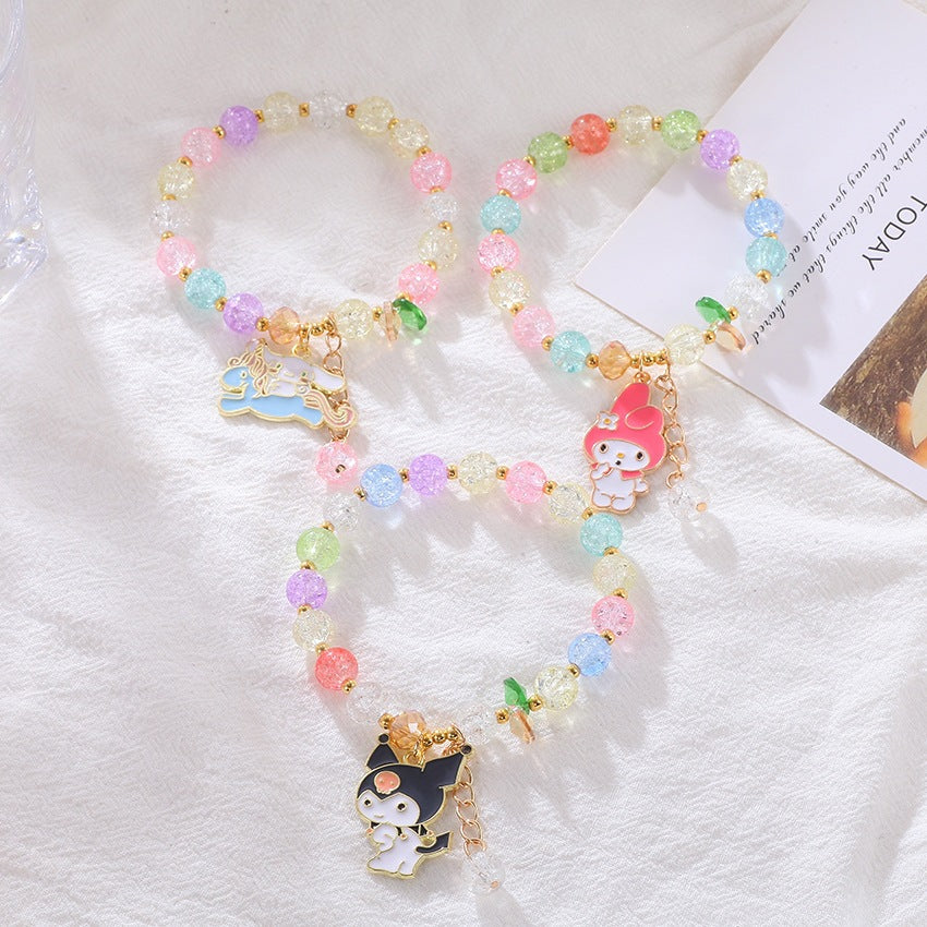 Verspieltes Armband mit Bunten Glasperlen Brehn