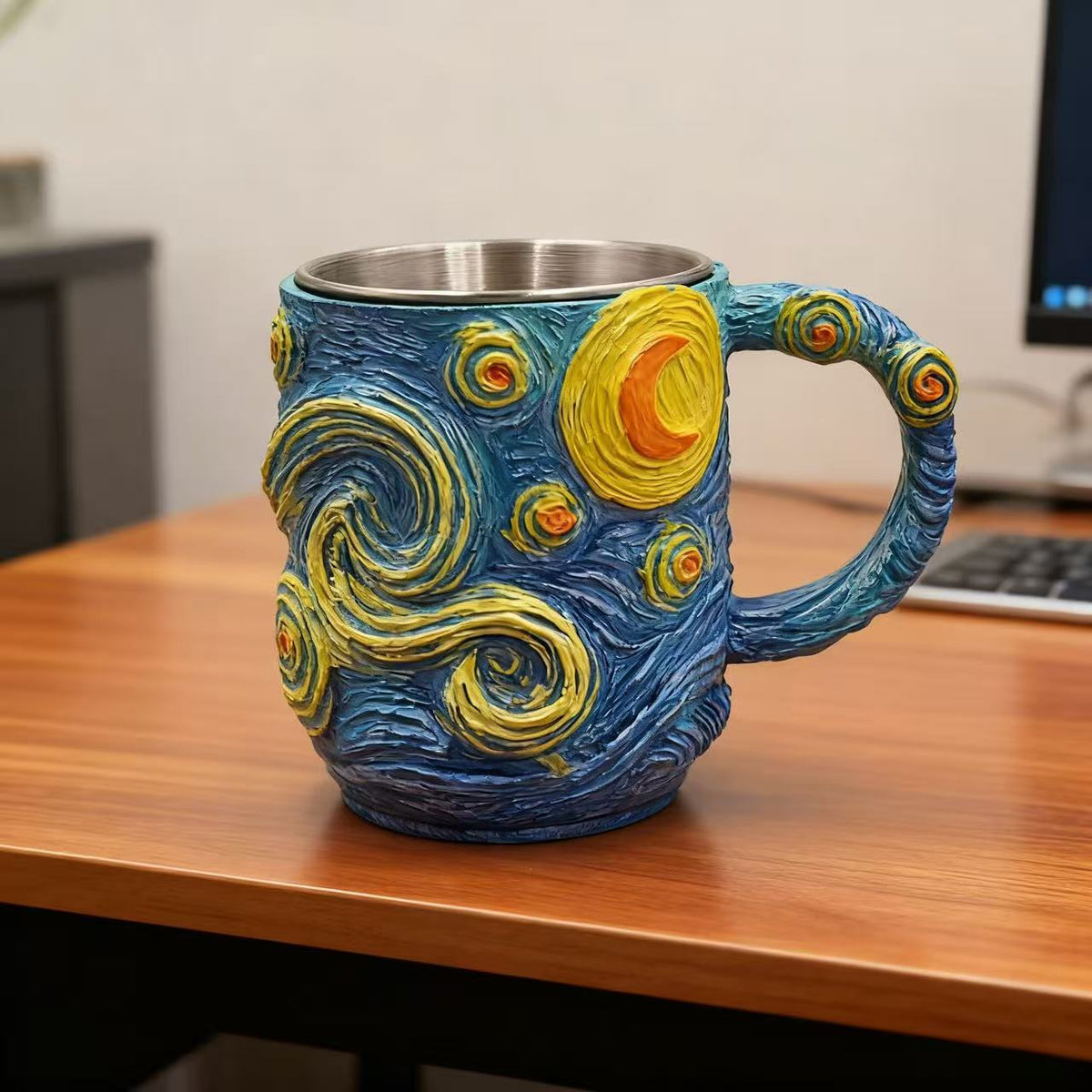 Künstlerische von Sternen erfüllte Nacht-Themen Kaffeetasse Brehn