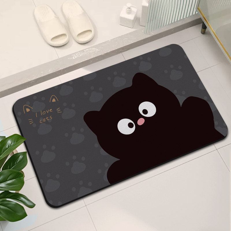 Stylische abstrakte Design Badematte