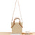 Handtasche Aus Geflochtenem Naturmaterial mit Abnehmbaren Ledergriffen Brehn