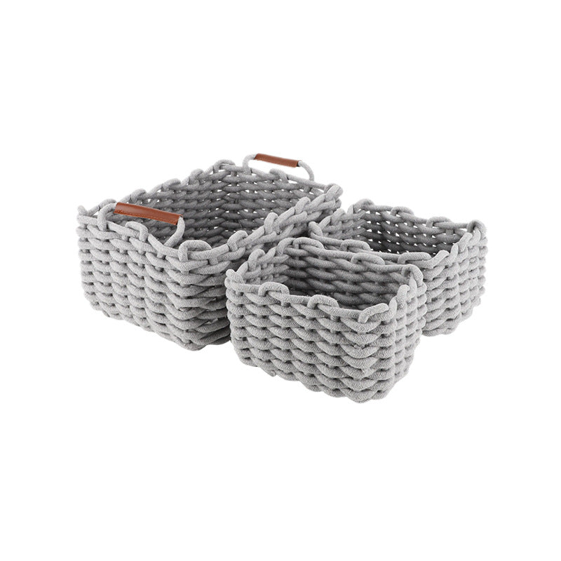 Weiches Strick-Aufbewahrungskorb-Set Brehn