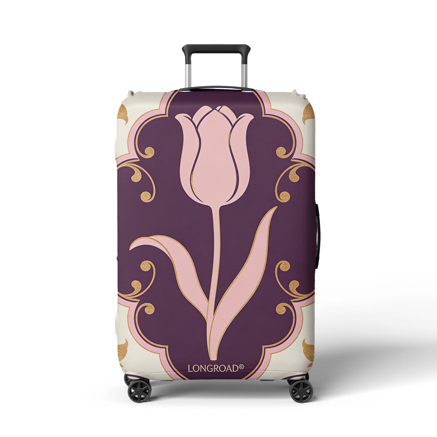 Damen Kofferhülle mit floralem Lavendel-Muster Brehn
