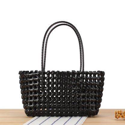 Stilvolle Weiden-Tasche mit Modernem Gitterdesign Brehn