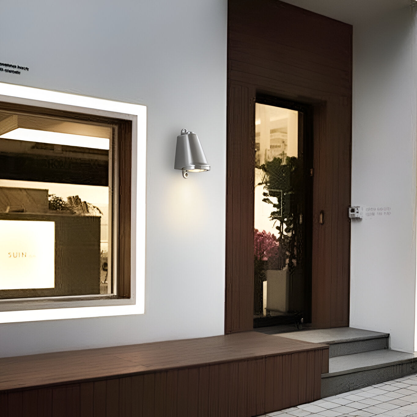 Brehn | Minimalistische LED Außenwandleuchte