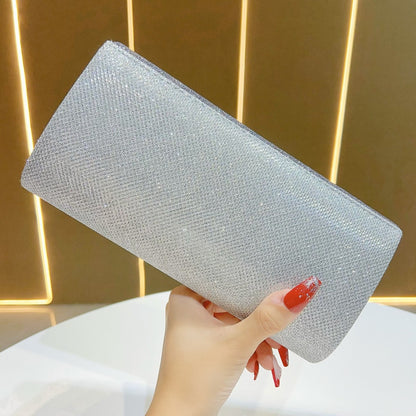 Glitzernde metallische Abend-Clutch