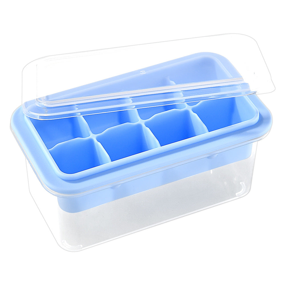Silikon-Eiswürfelform mit Praktischem Deckel Brehn