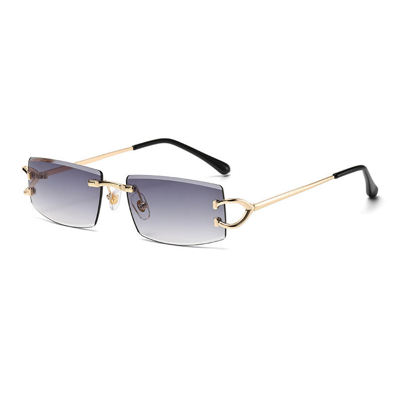 Damen Elegante Minimalistische Sonnenbrille mit einzigartigen Metalldetails Brehn