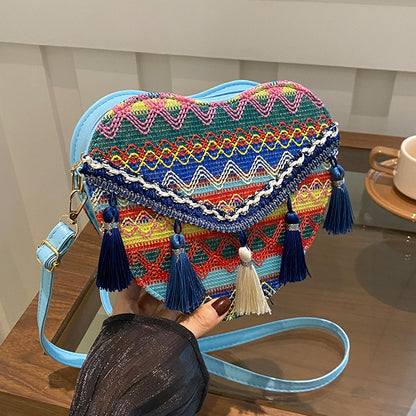 Bohemian Herzförmige Umhängetasche