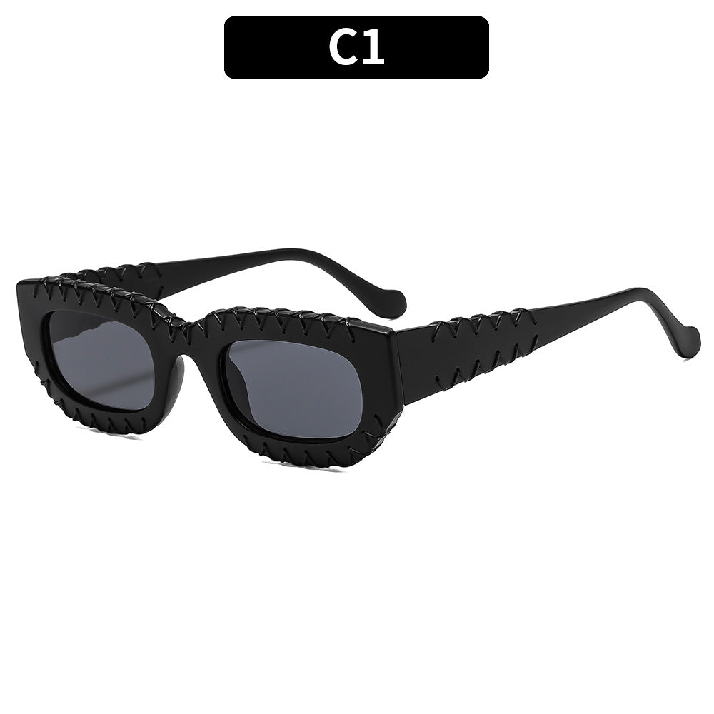 Skulptierte Rahmen Sonnenbrille