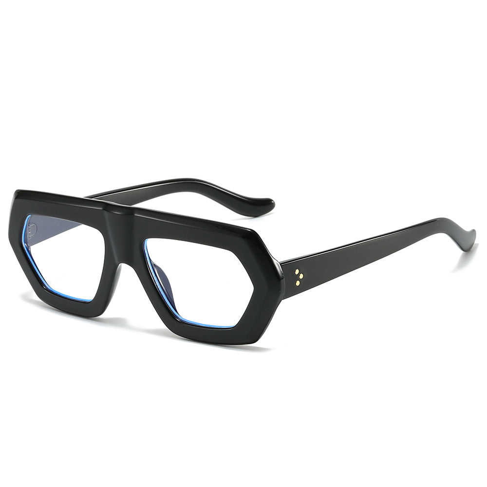 Damen modische optische Brille im extravaganten Hexagon-Design Brehn
