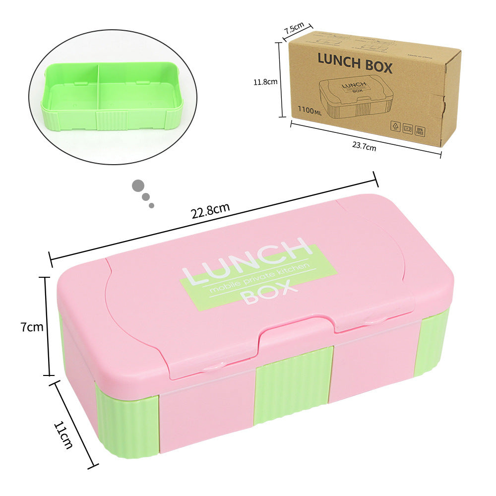 Stilvolle Mehrfach-Sektionen Lunchbox