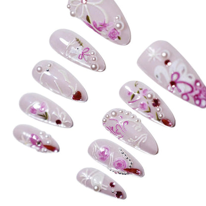 Künstlerisches Press-On Nagelkunstset Brehn