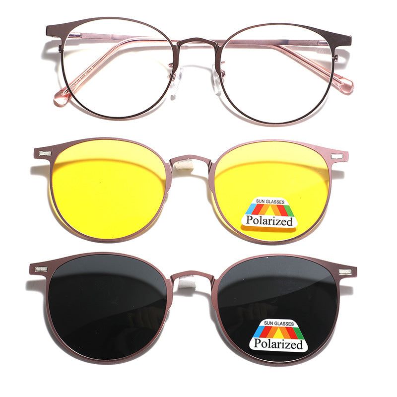 Damen modische Sonnenbrille mit wechselbaren Gläsern und polarisierter Technologie Brehn