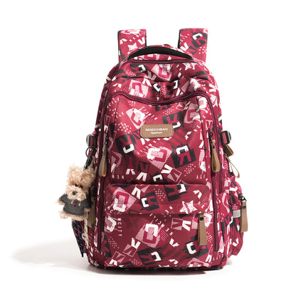 Stylischer Mehrfachfächer Grafikdruck Rucksack Brehn