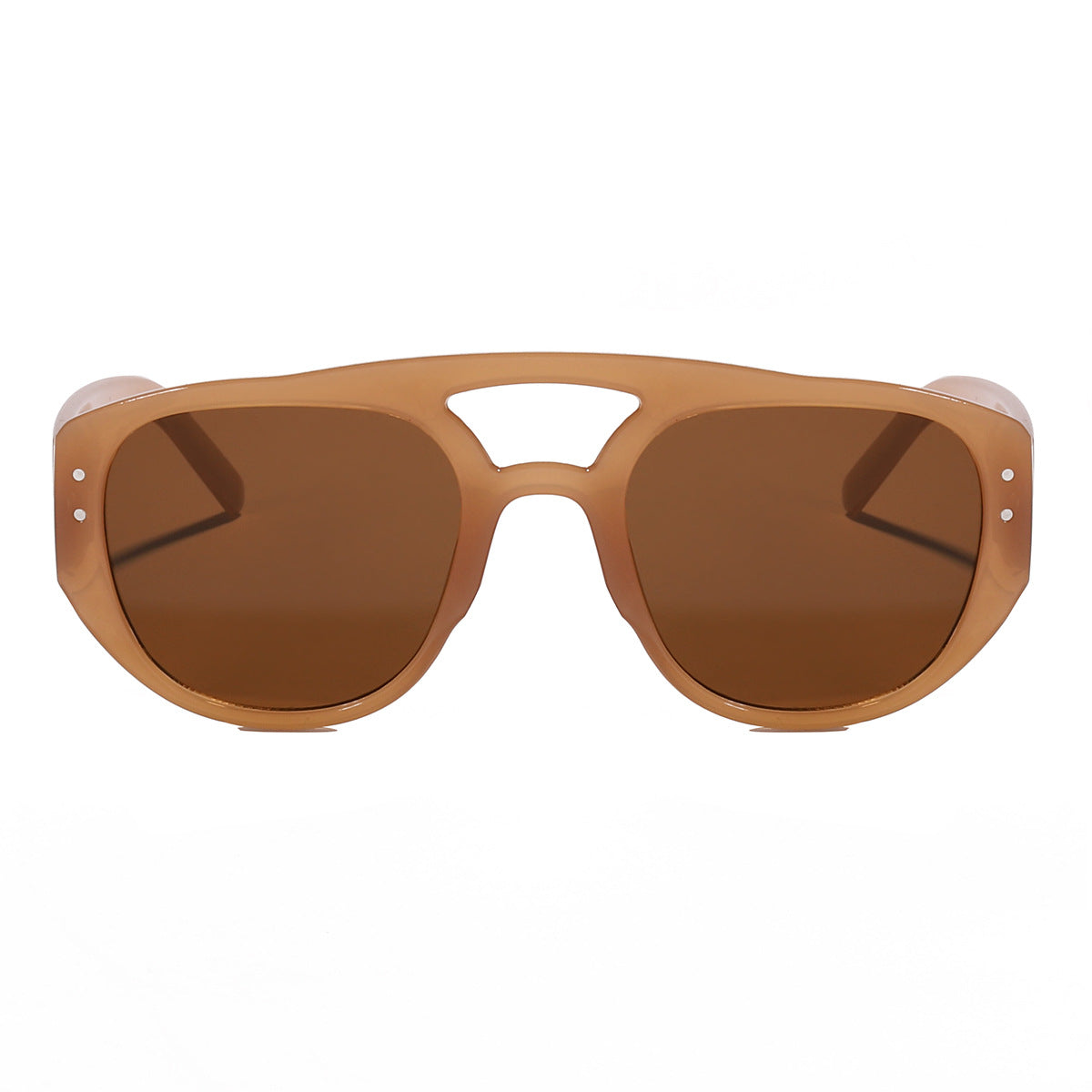 Damen oversized Sonnenbrille mit modernem, strukturiertem Rahmen Brehn