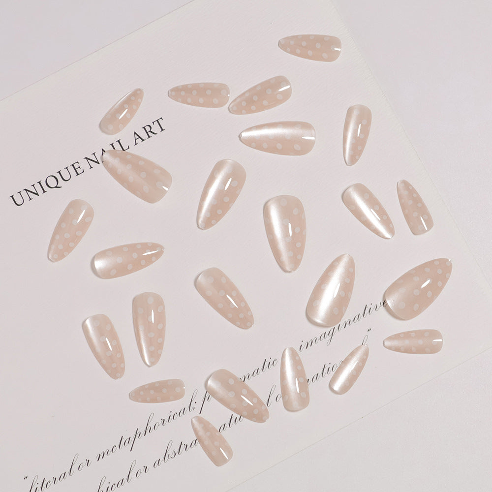 Künstlerisches Press-On-Nagelset mit Punkte-Design Brehn 1787225399