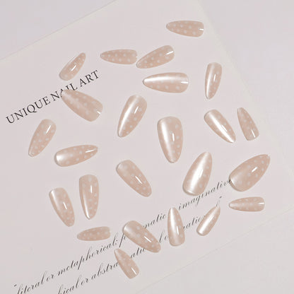 Künstlerisches Press-On-Nagelset mit Punkte-Design Brehn 1787225399